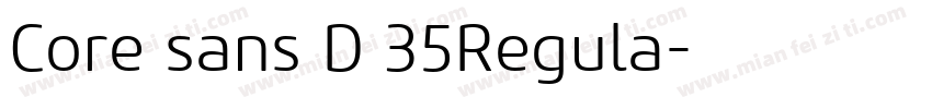 Core sans D 35Regula字体转换